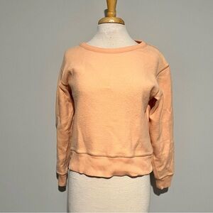 J Crew Light Pink Comfy Pullover Sweater Sweatshirt Size S Spring Soft Cozy